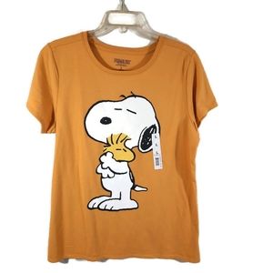 Snoopy Hug - Snoopy & Woodstock T-shirt sz L